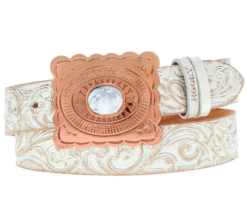 Hooey Women's Tooled Filigree Belt STYLE HWBLT034
