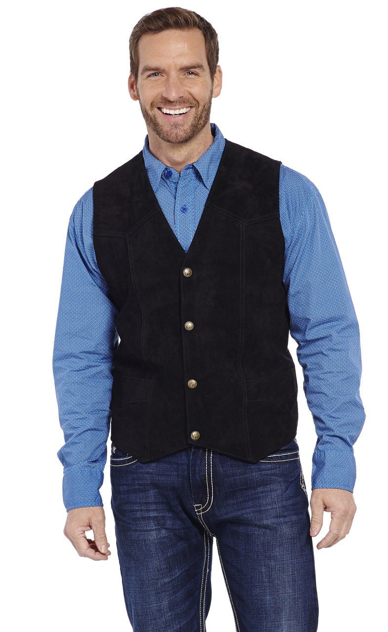 Cripple Creek Men's Antique Suede Leather Vest  STYLE ML3061A87