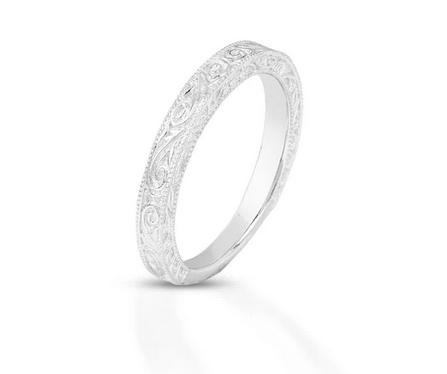 Kelly Herd Engraved Wedding Band STYLE WB123-7