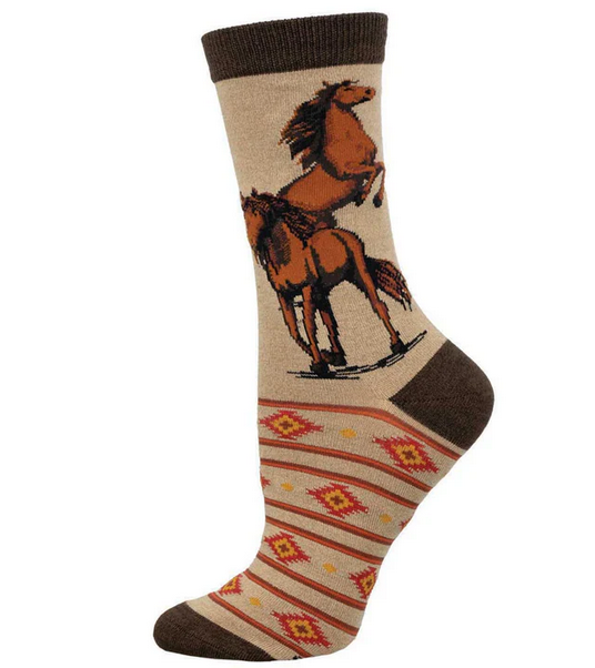 Socksmith Wild Wild Horses Sock STYLE WBN3456-HEM