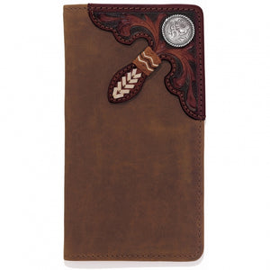 Justin Leather Checkbook Wallet STYLE 06629