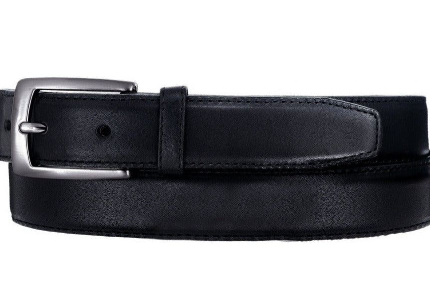 Men's Black Dress Belt STYLE 20303