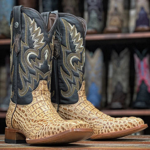 Tanner Mark Men's Hornback Gator Print Boot STYLE TM205535 - Bear