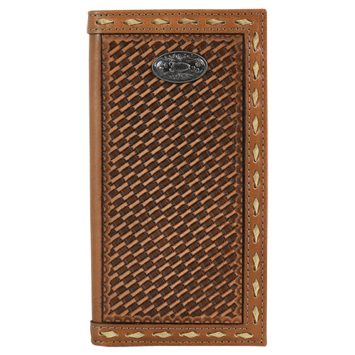 Justin Basket Weave Rodeo Wallet STYLE 2122767W2