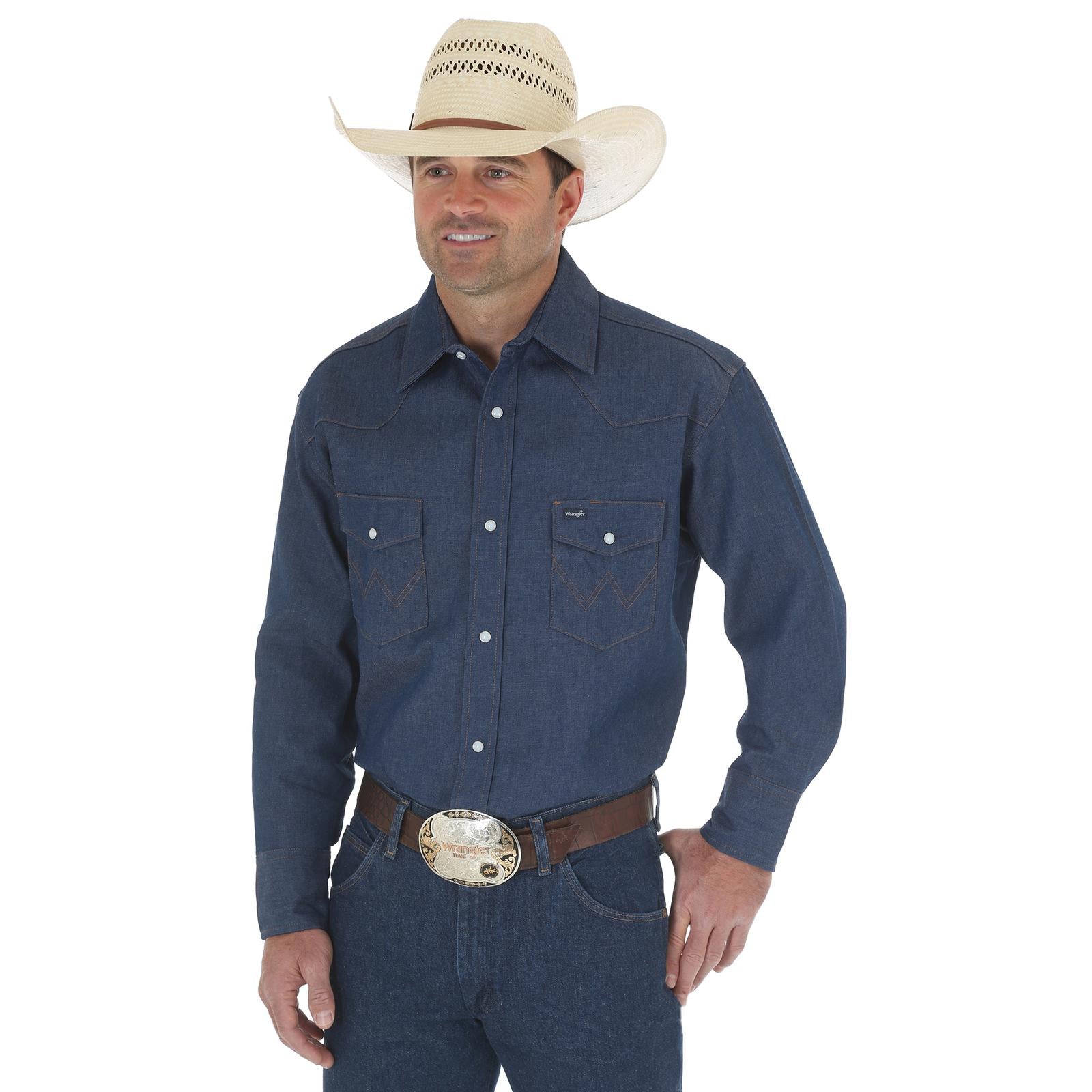 Wrangler Men's Authentic Cowboy Cut Work Shirt STYLE 70127MW