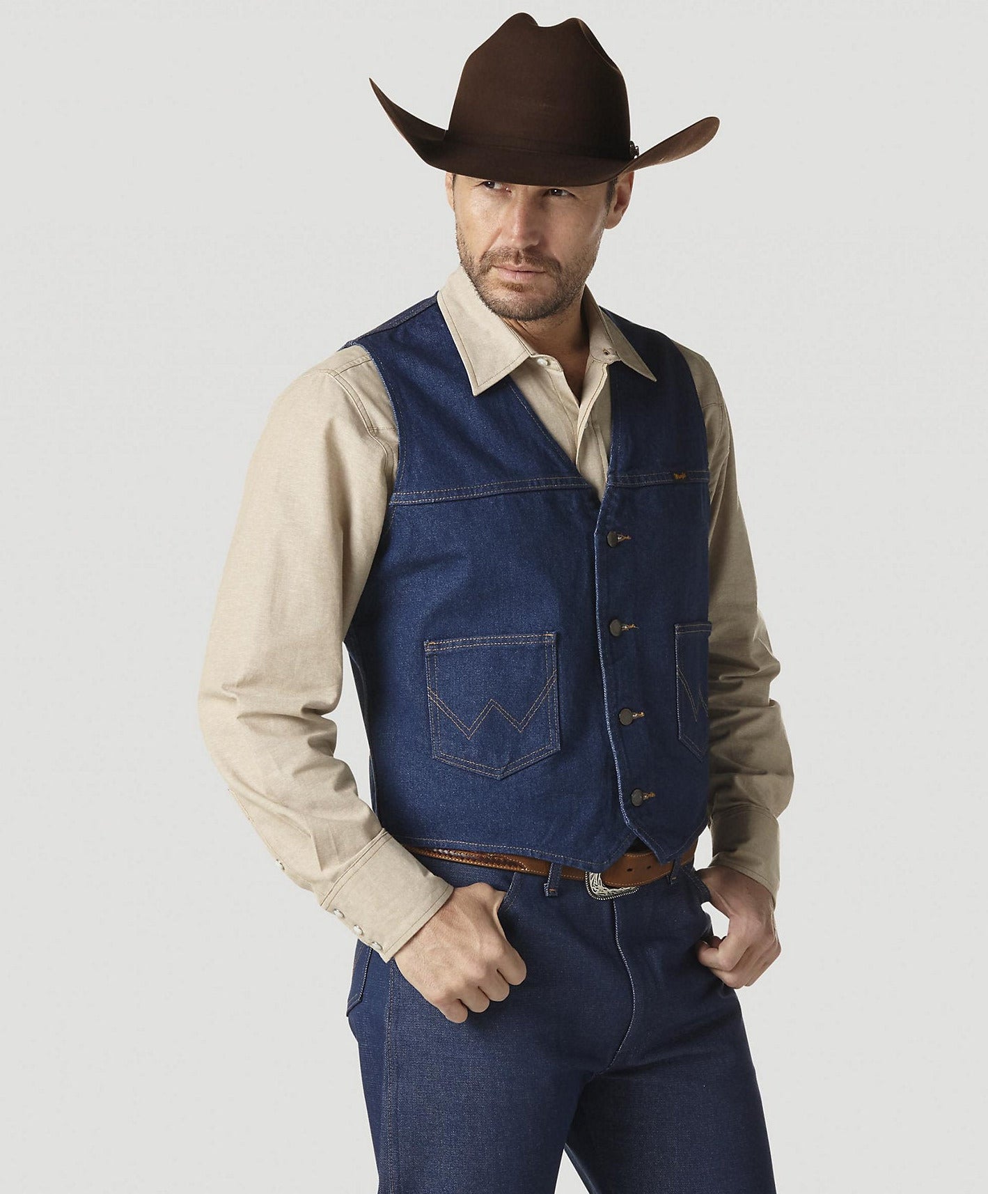 Wrangler Men's Denim Vest STYLE 74130PW