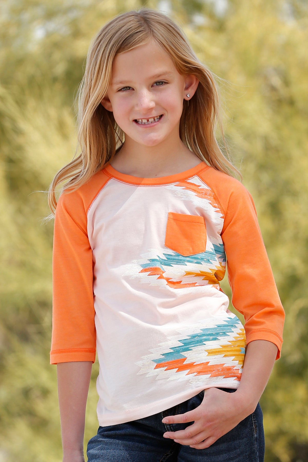 Cruel Denim Girl's 3/4 Sleeve Knit Top STYLE CTK8620003