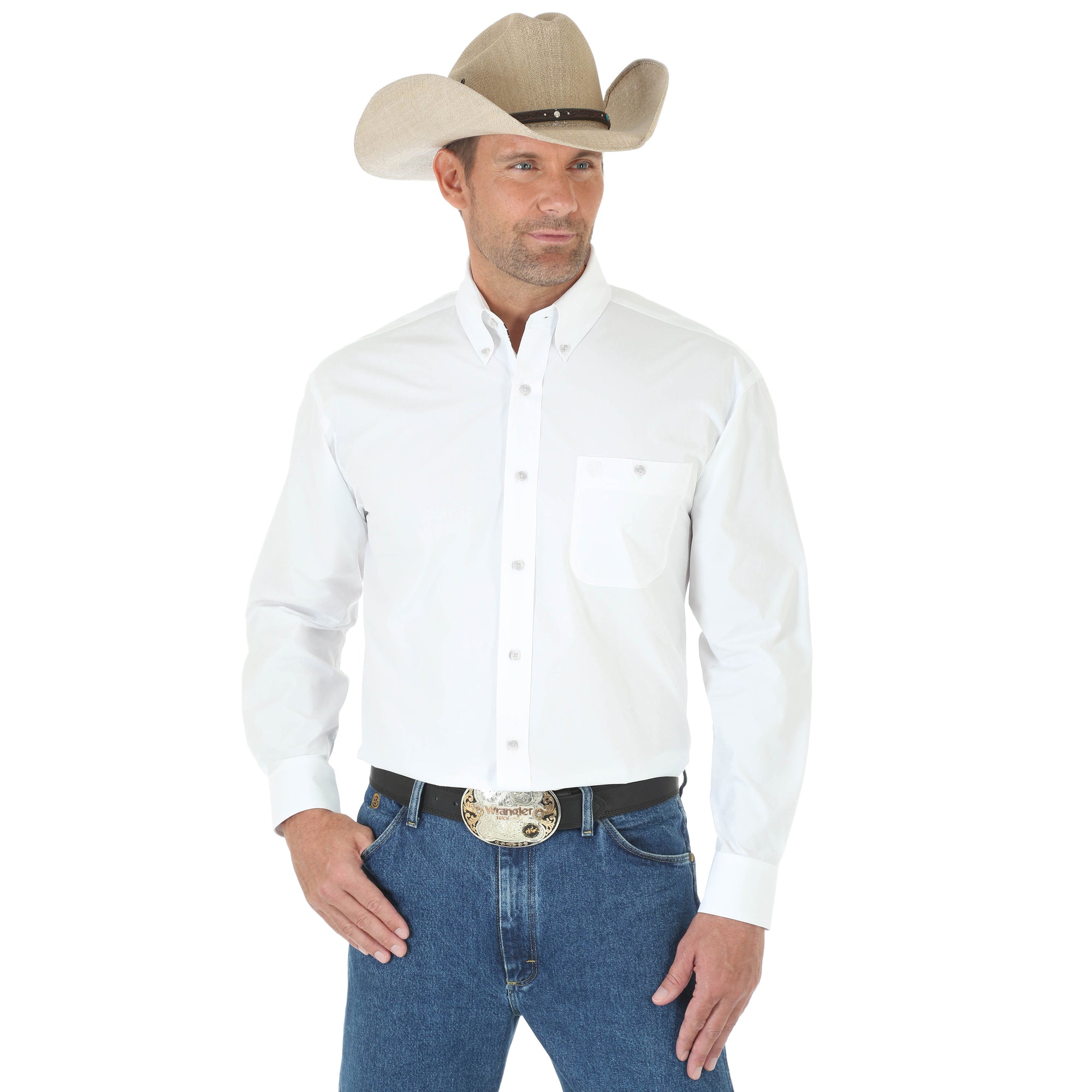 Wrangler Men's George Strait Long Sleeve Shirt STYLE MGS268W