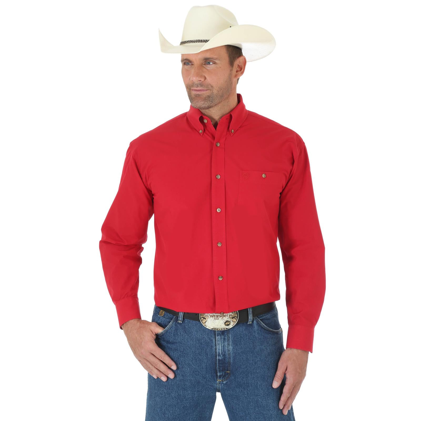 Wrangler Men's George Strait Long Sleeve Shirt STYLE MGS274R