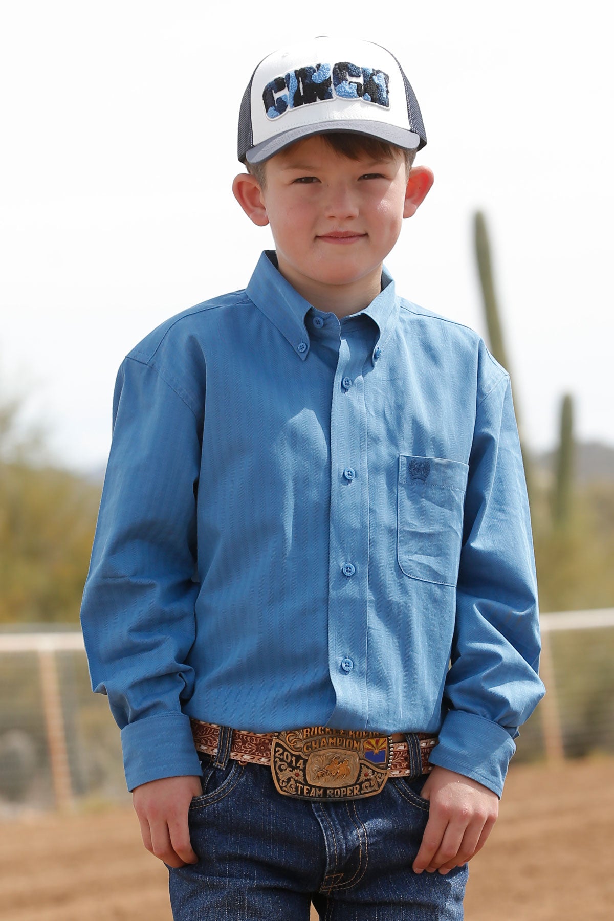 Cinch Boy's Long Sleeve Shirt STYLE MTW7060306