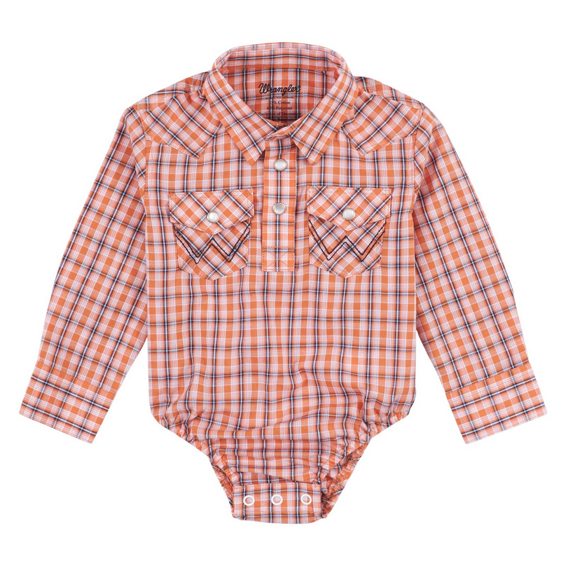Wrangler Infant/Toddler Boy's Long Sleeve Bodysuit STYLE 112317547