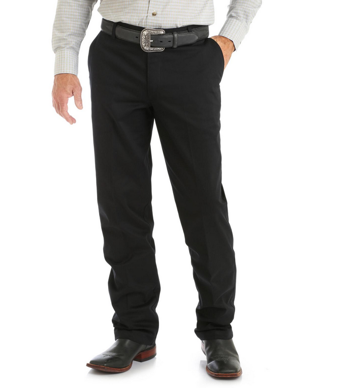 Wrangler Men's Flat Front Relaxed Fit Pant STYLE  00096BK