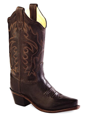 Old West Children's Brown Snip Toe Cowboy Boot STYLE 8234C
