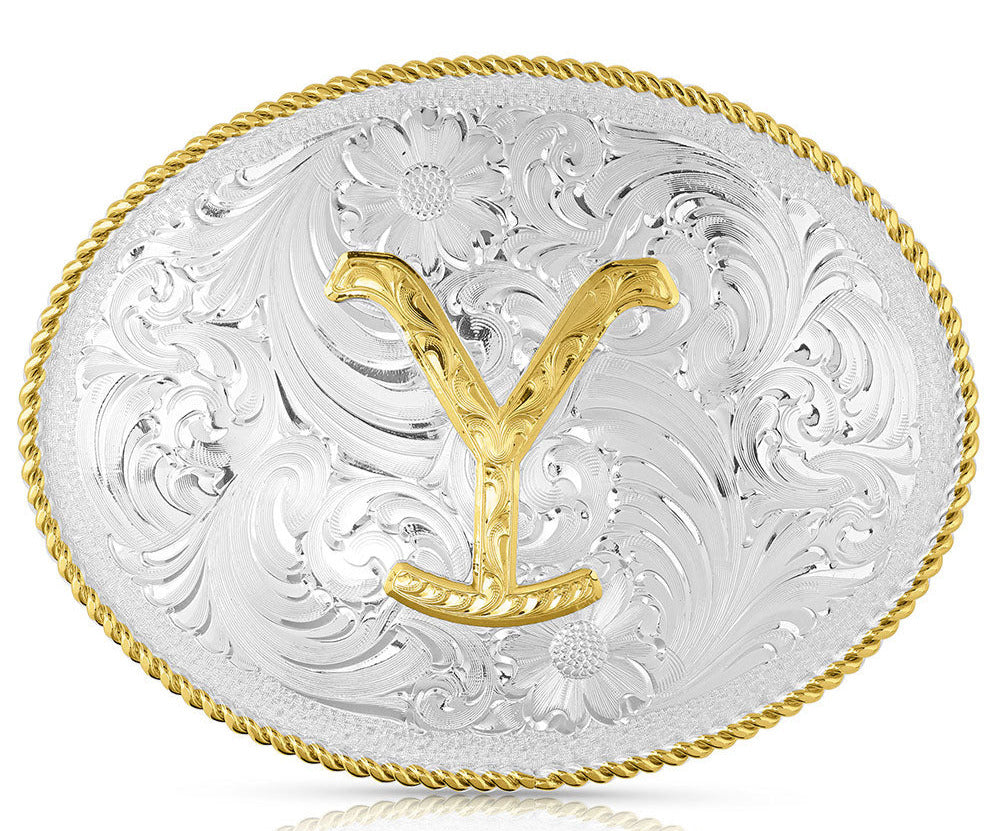 Montana Silversmiths The Yellowstone Dutton Ranch Belt Buckle STYLE YELLOW17