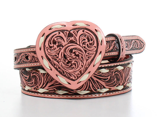 Girl's Belt with Heart Buckle STYLE D130002230